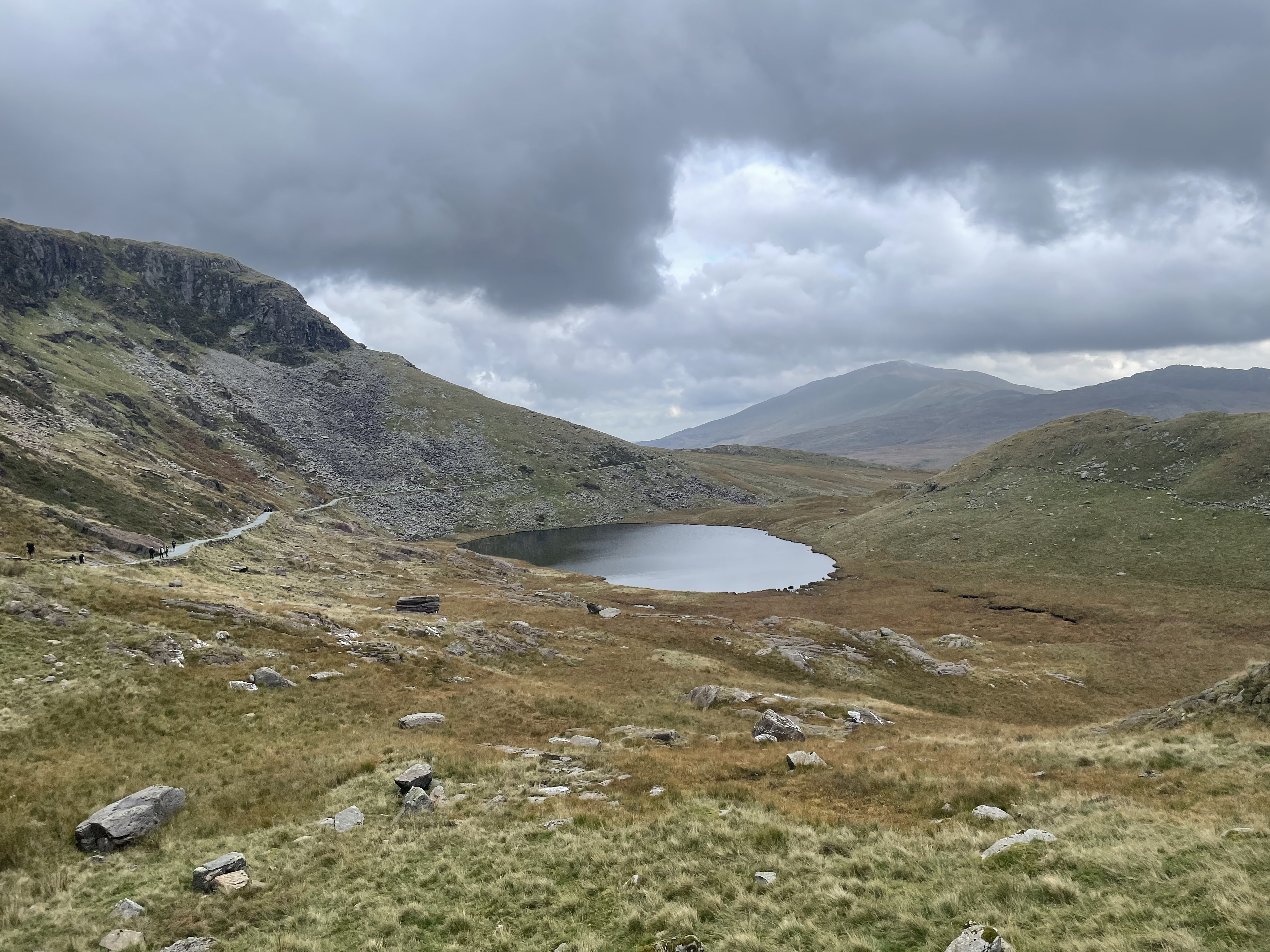 Mountain lake reflection